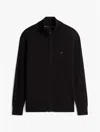 Tommy Hilfiger Classic Zip Cardigan In Black