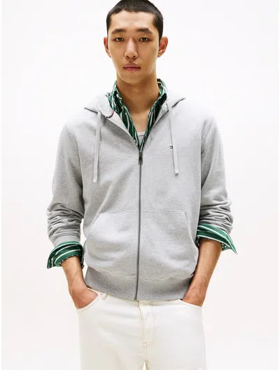 Tommy Hilfiger Classic Zip Hoodie In Gray