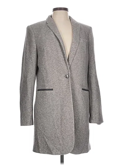 Pre-owned Tommy Hilfiger Coat In Gray