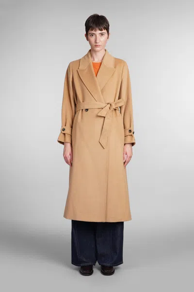 Tommy Hilfiger Coat In Camel Wool