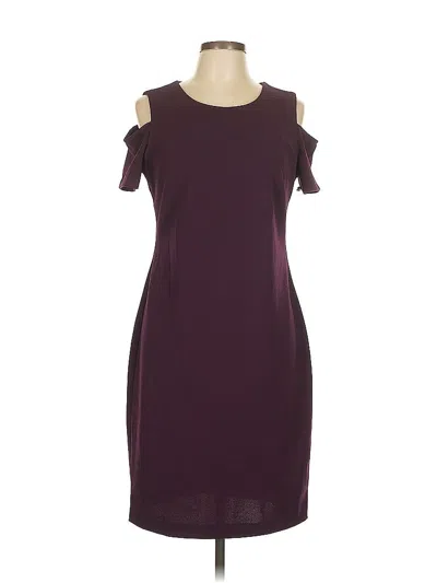 Pre-owned Tommy Hilfiger Cocktail Dress In Burgundy
