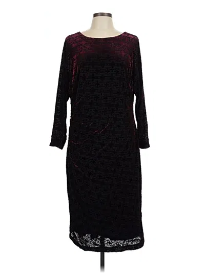 Pre-owned Tommy Hilfiger Cocktail Dress In Burgundy