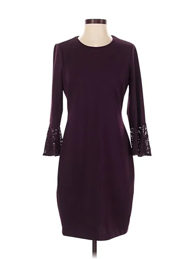 Pre-owned Tommy Hilfiger Cocktail Dress In Burgundy