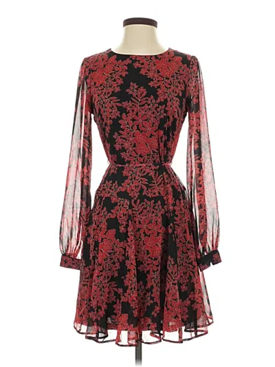 Pre-owned Tommy Hilfiger Cocktail Dress In Burgundy