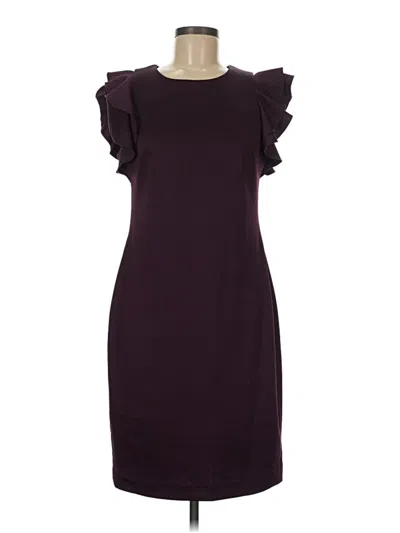 Pre-owned Tommy Hilfiger Cocktail Dress In Burgundy