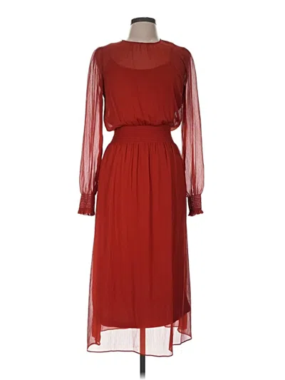 Pre-owned Tommy Hilfiger Cocktail Dress In Burgundy