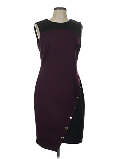 Pre-owned Tommy Hilfiger Cocktail Dress In Burgundy