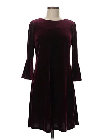 Pre-owned Tommy Hilfiger Cocktail Dress In Burgundy