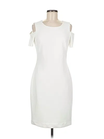 Pre-owned Tommy Hilfiger Cocktail Dress In White