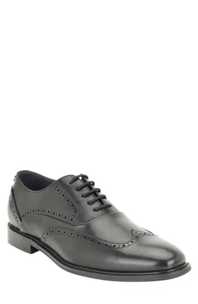Tommy Hilfiger Cohan Faux Leather Wingtip Oxford In Black