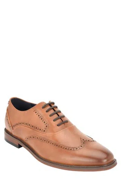 Tommy Hilfiger Cohan Faux Leather Wingtip Oxford In Brown
