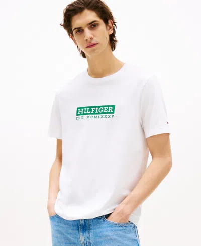 Tommy Hilfiger Color To Color Graphic Tee In White