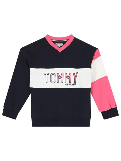 Tommy Hilfiger Colorblock Crewneck Sweatshirt In Multi