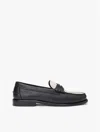 Tommy Hilfiger Colorblock Leather Penny Loafer In Black