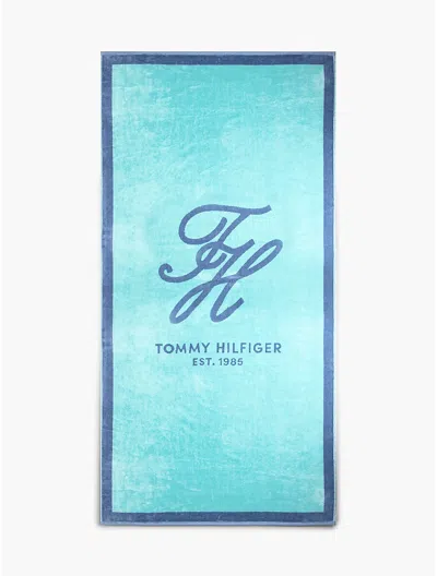 Tommy Hilfiger Colorblock Monogram Beach Towel