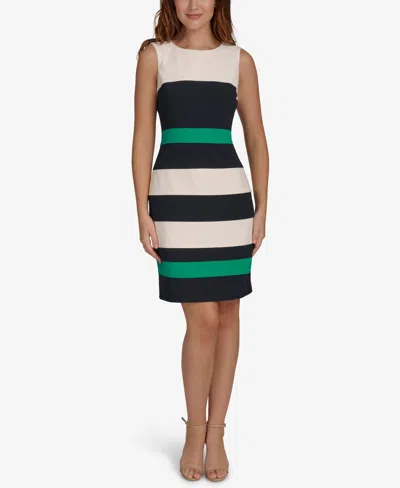 Tommy Hilfiger Colorblock Sheath Dress In Multi