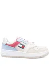 Tommy Hilfiger Colour-block Mid-top Trainers In Neutrals
