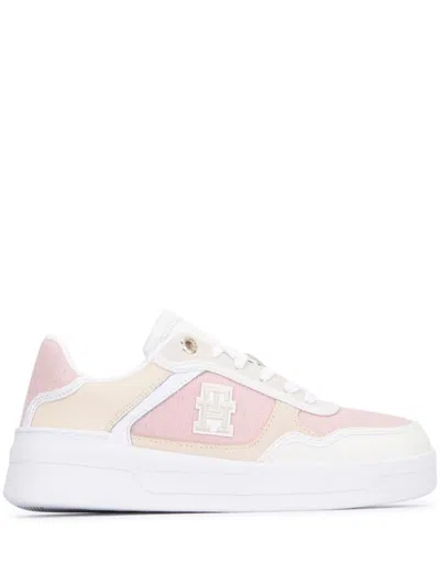 TOMMY HILFIGER COLOUR-BLOCK MONOGRAM SNEAKERS