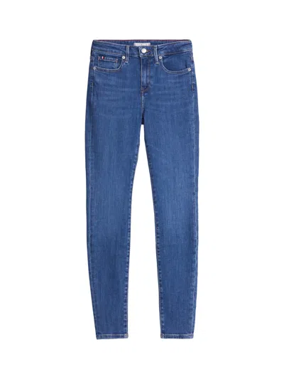 Tommy Hilfiger Como Mid Rise Skinny Jeans In Blue