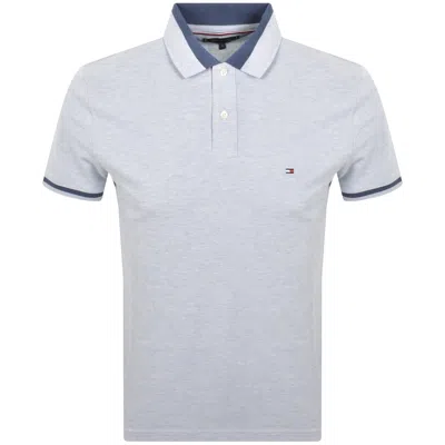 Tommy Hilfiger Contrast Collar Polo Blue Heather