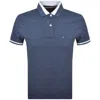 Tommy Hilfiger Contrast Collar Polo Navy Heather In Blue