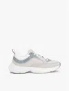 Tommy Hilfiger Contrast Texture Runner Sneaker In Grey Whisper