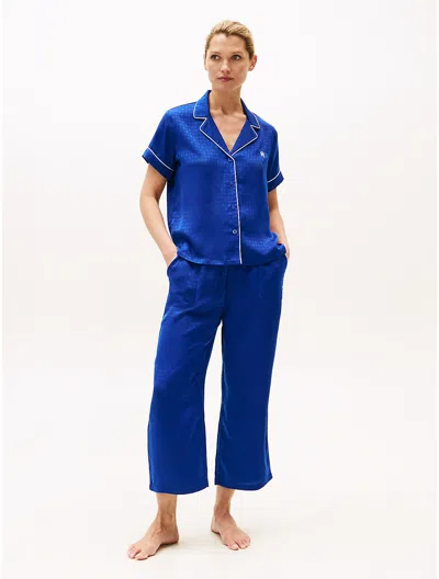 Tommy Hilfiger Contrast Trim Shirt & Pant Sleep Set