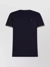 Tommy Hilfiger Contrast Trim Short Sleeve T-shirt In Black