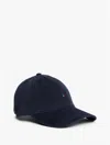 Tommy Hilfiger Flag Logo Suede Mix Baseball Cap In Blue