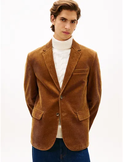 Tommy Hilfiger Corduroy Blazer In Brown