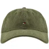 Tommy Hilfiger Corduroy Cap Green In Green