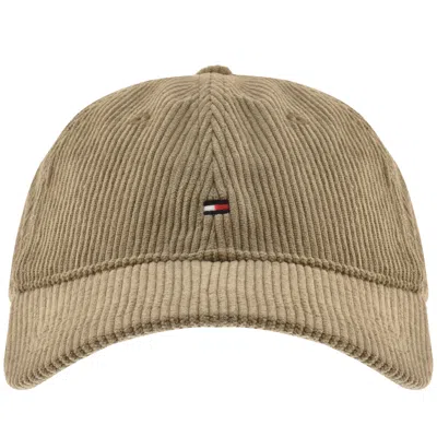 Tommy Hilfiger Corduroy Cap Khaki In Brown