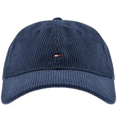 Tommy Hilfiger Corduroy Cap Navy In Blue