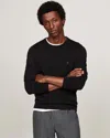 Tommy Hilfiger Core Essential Cotton Crew Mens Sweatshirt In Black