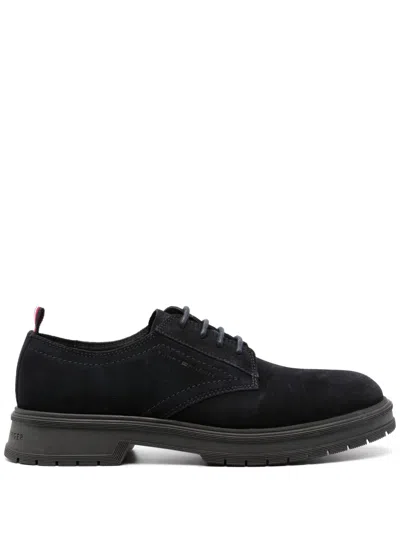Tommy Hilfiger Core Lace-up Suede Brogues In Blue