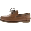 TOMMY HILFIGER TOMMY HILFIGER CORE LEATHER BOAT SHOES BROWN