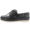 TOMMY HILFIGER TOMMY HILFIGER CORE LEATHER BOAT SHOES NAVY