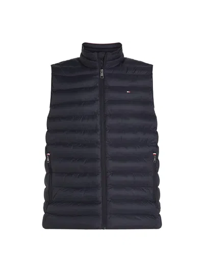 Tommy Hilfiger Core Recycled Nylon Packable Vest In Blue