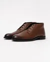 Tommy Hilfiger Core Rwb Hilfiger Mens Leather Boots In Brown
