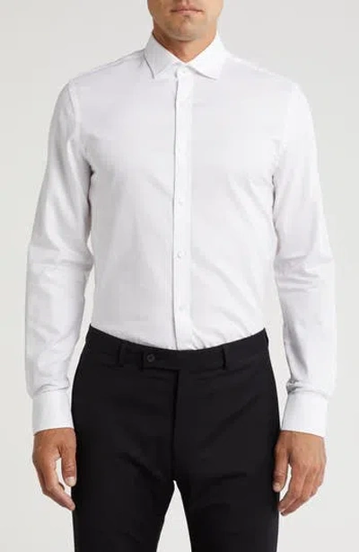 Tommy Hilfiger Core Slim Fit Cotton Button-up Shirt In White