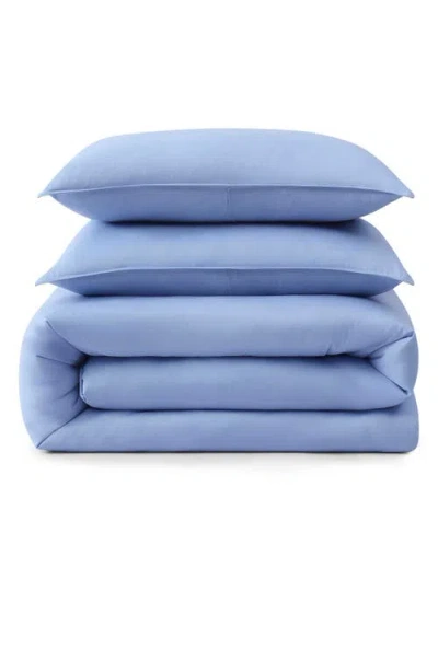 Tommy Hilfiger Core Solid Comforter & Shams Set In Blue