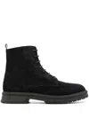 Tommy Hilfiger Core Suede Boots In Blue