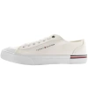 TOMMY HILFIGER TOMMY HILFIGER CORPORATE CANVAS TRAINERS WHITE