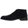 Tommy Hilfiger Corporate Suede Boots Navy In Blue