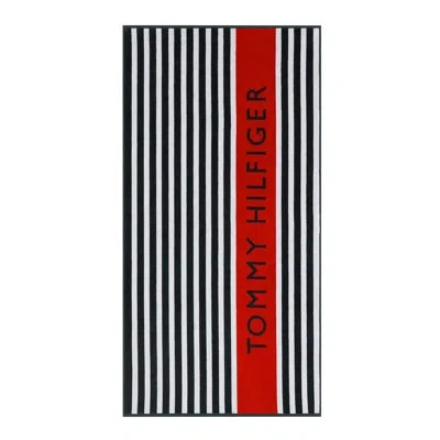 Tommy Hilfiger Cotton Beach Towel In Leisure Blue