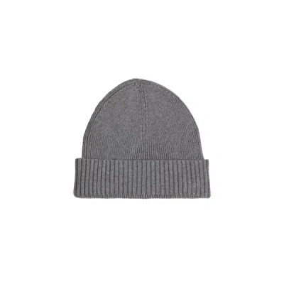 Tommy Hilfiger Cotton Beanie In Gray