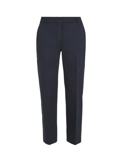 Tommy Hilfiger Cotton Blend Slim Fit Straight Leg Chinos In Desert Sky