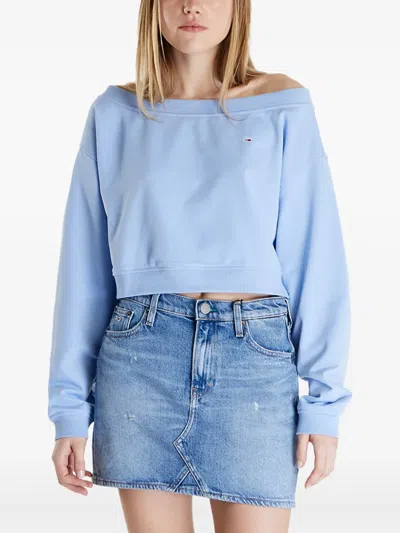 Tommy Hilfiger Cotton-blend Sweater In Blue