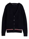Tommy Hilfiger Cotton Cardigan In Blue