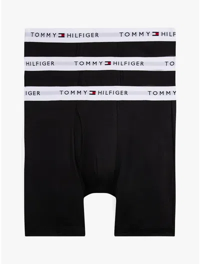 Tommy Hilfiger Cotton Classics Boxer Brief 3pk In Black